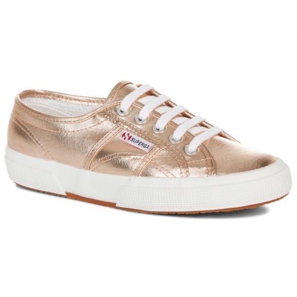 Superga Shoes - Superga 2750 lamew rose gold sneakers
